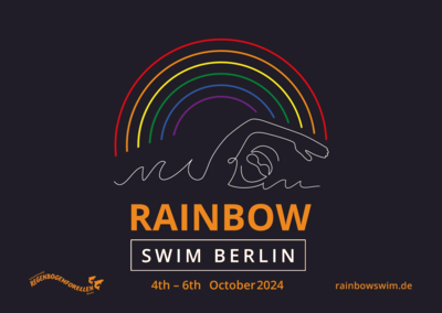 Der Flyer des Berlin Rainbow Swim